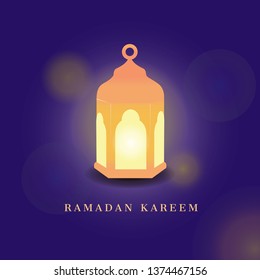 ramadan kareem. ramadan lantern - vector
