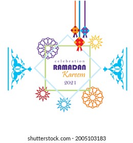 Ramadan Kareem Lanterns Vector Illustration
 