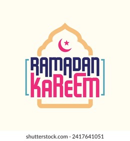Ramadan Kareem Letter Vector Design