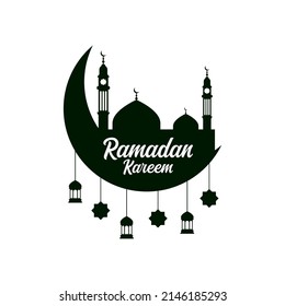 Ramadan Kareem logo design template