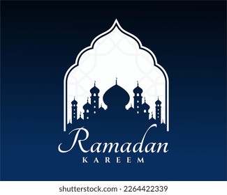 vector de diseño del logotipo de ramadan kareem