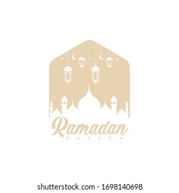 ramadan kareem logo designs vector