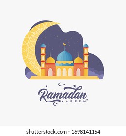 ramadan kareem logo designs vector