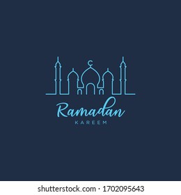 ramadan kareem logo designs vector