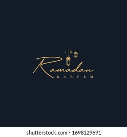 ramadan kareem logo designs vetor