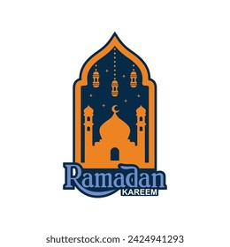 Ramadan kareem logo in vector