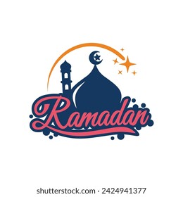 Logo de Ramadan Kareem en vector