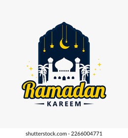 ramadan kareem logo vector design