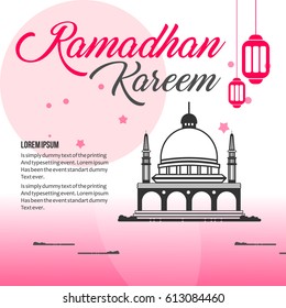 Ramadan Kareem Logo Vector Template