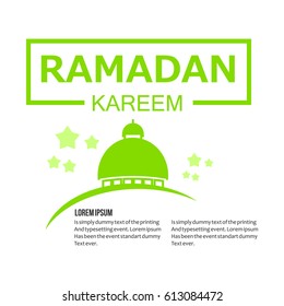 Ramadan Kareem Logo Vector Template
