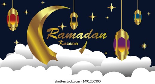 Ramadan Kareem luxury gold vector eps 10 exclusive background