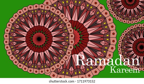 Ramadan Kareem Mandala kaleidoscope pattern