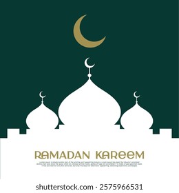 Ramadan Kareem minimal vector post design