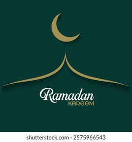 Ramadan Kareem minimal vector post design