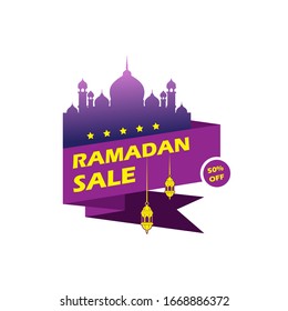 Ramadan Kareem month sale offer banner template