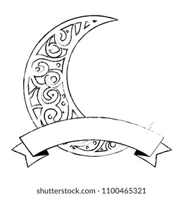 ramadan kareem moon decorative