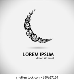 Ramadan kareem. moon. Vector