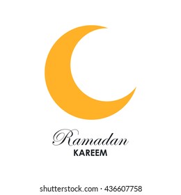 Ramadan Kareem moon.Vector