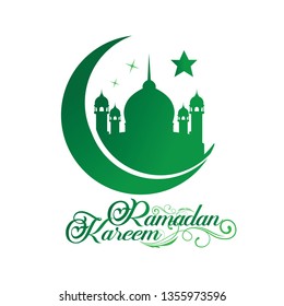 Ramadan Kareem Moslem Islamic Mosque Vector