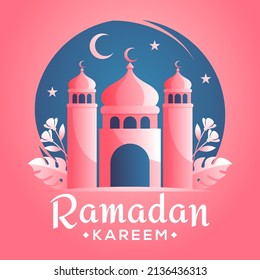Ramadan Kareem und Moschee-Hintergrund