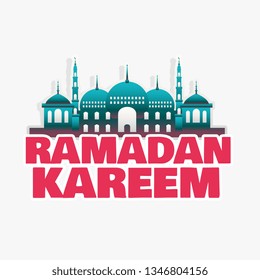 ramadan kareem mosque background design