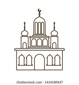 ramadan kareem mosque building icon