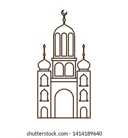 ramadan kareem mosque building icon