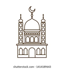 ramadan kareem mosque building icon