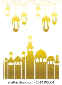 ramadan kareem mosque building icon