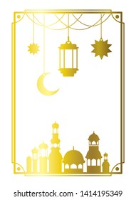 ramadan kareem mosque building icon
