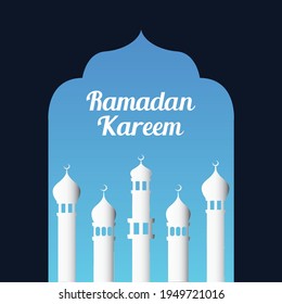 Ramadan Kareem Moschee, islam, Vektordesign