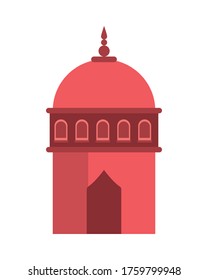 ramadan kareem mosque tower temple vector illustration design