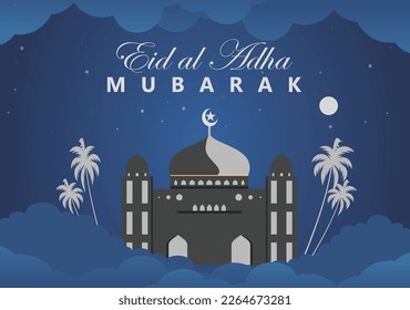 Ramadan kareem mosque vector illustration design 2023