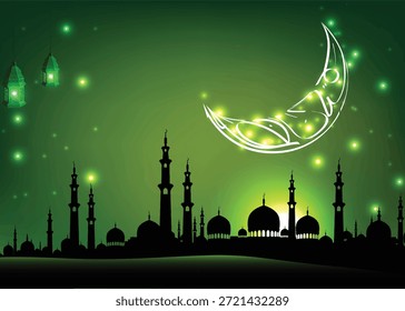 Ramadan Kareem, Ramadan Mubarak, Kalligrafie 