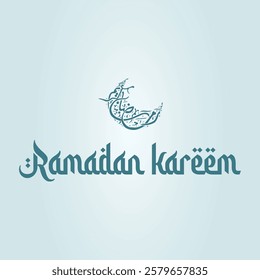 Ramadan, Ramadan Kareem, Ramadan Mubarak, Ramadan Calligraphy, Text, Typography, Vector, Art, Greeting