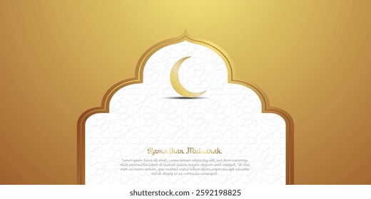 Ramadan kareem, ramadan mubarak greeting background template