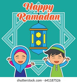 ramadan kareem / mubarak, happy ramadan greeting design for Muslims holy month, vector illustration