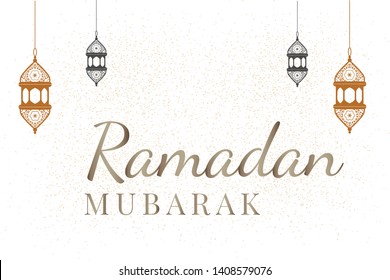 Ramadan Kareem Mubarak image vector for business poster maker and design