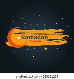 Ramadan kareem mubarak vector illustration