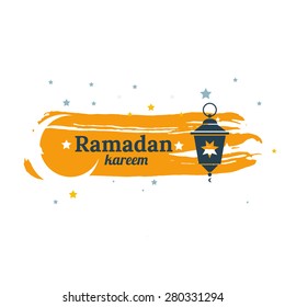 Ramadan kareem mubarak vector illustration