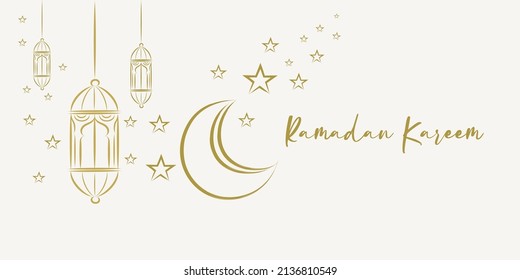 Ramadan Kareem, Muslim celebration, vector Illustration 