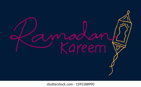 ramadan kareem is muslim event, background with doodle style vector illustration.