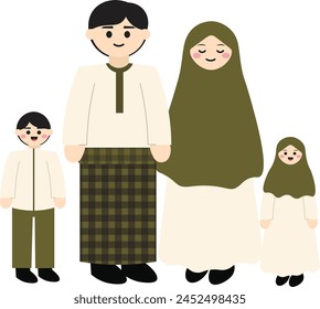 Ramadan Kareem With Muslim Family 