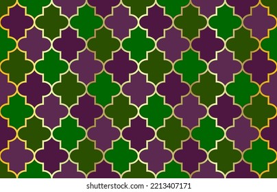 Ramadan Kareem Noble Pattern. Traditional Muslim Lantern Background. Mosque Window Motif. 1001 Night Arabesque. Tender Moroccan Seamless Pattern. Persian Mubarak Mosaic. Moroccan Seamless Pattern.