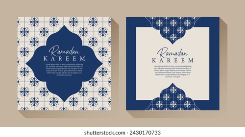 Ramadan Kareem Muster Hintergrunddesign