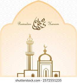 Ramadan Kareem post design. perfect for festive and religious purposes.  