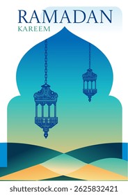Ramadan Kareem - Poster, Karte, Vektorgrafik