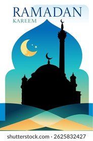 Ramadan Kareem - Poster, Karte, Vektorgrafik