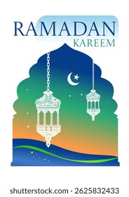 Ramadan Kareem – poster, card, vector illustration