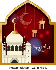 Diseño de afiches Ramadan Kareem con caligrafía árabe